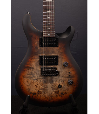 PRS SE Custom 24-08 Exotic Electric Guitar - Charcoal Cherry Midnight Burst