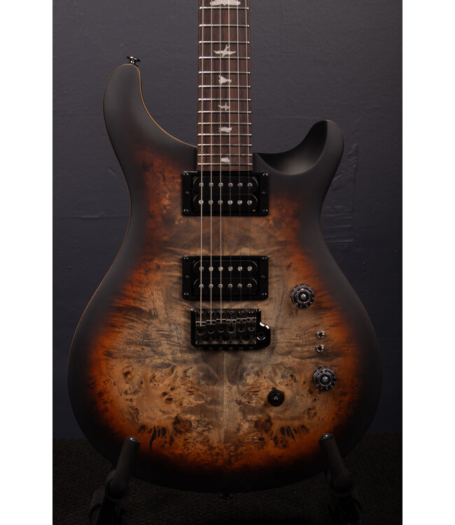 SE Custom 24-08 Exotic Electric Guitar - Charcoal Cherry Midnight Burst