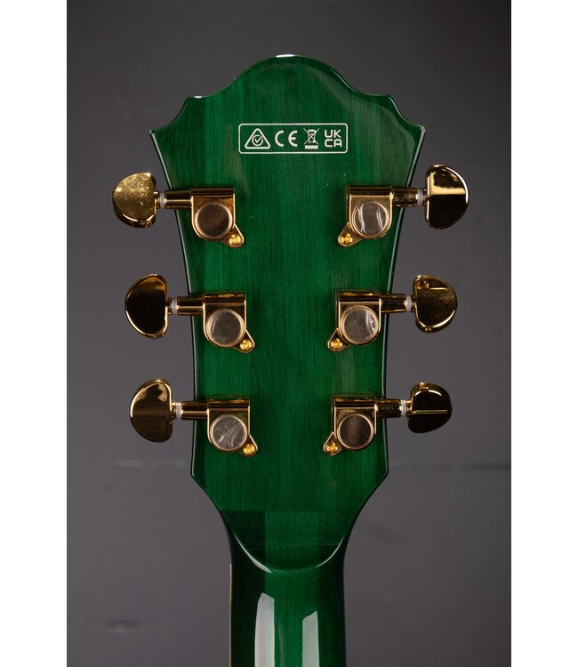 Artcore Expressionist AS93FM Semi-hollow Electric Guitar - Transparent Moss Green