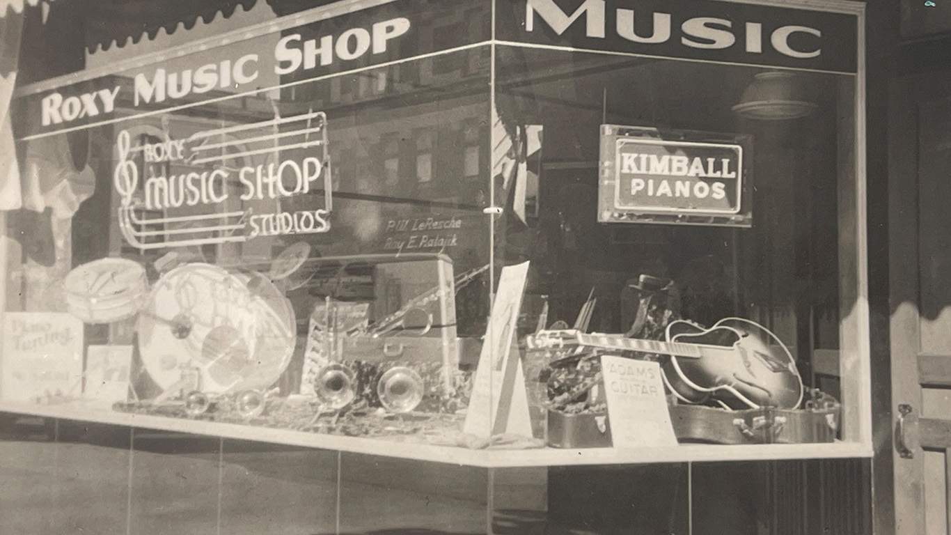 1950's Roxy Music Store front