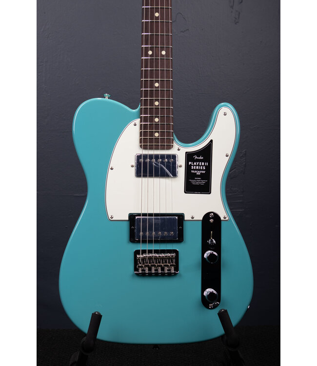 Player II Telecaster HH Electric Guitar - Aquatone Blue with Rosewood Fingerboard