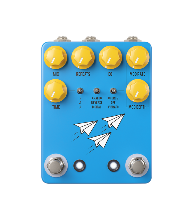 JHS Flight Delay Delay Guitar Pedal – Blue | Roxy Music