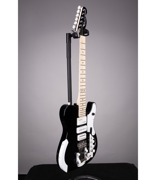 Jack White Triplecaster Telecaster Electric Guitar - Black