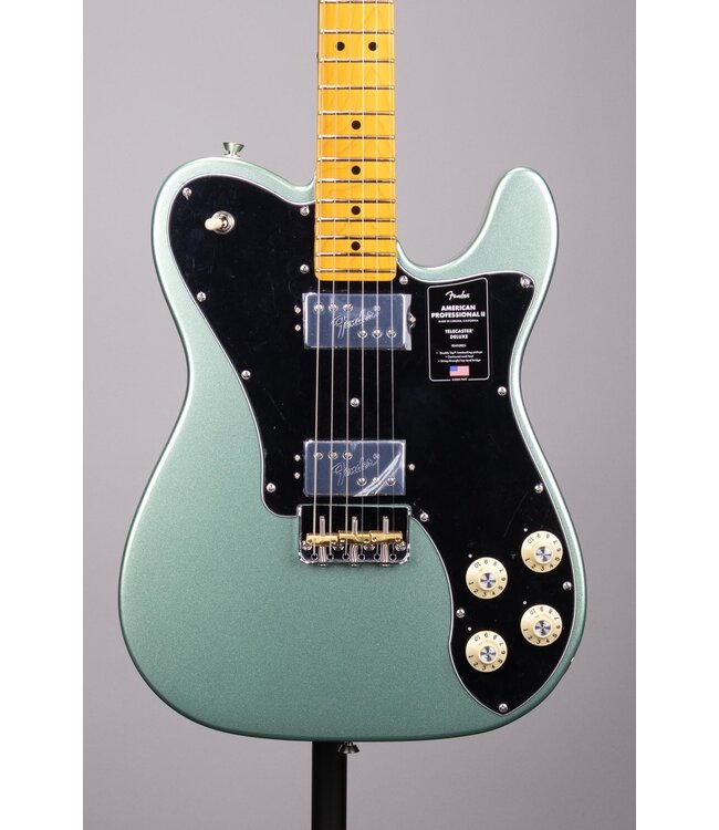 American Professional II Telecaster Deluxe - Mystic Surf Green with Maple Fingerboard