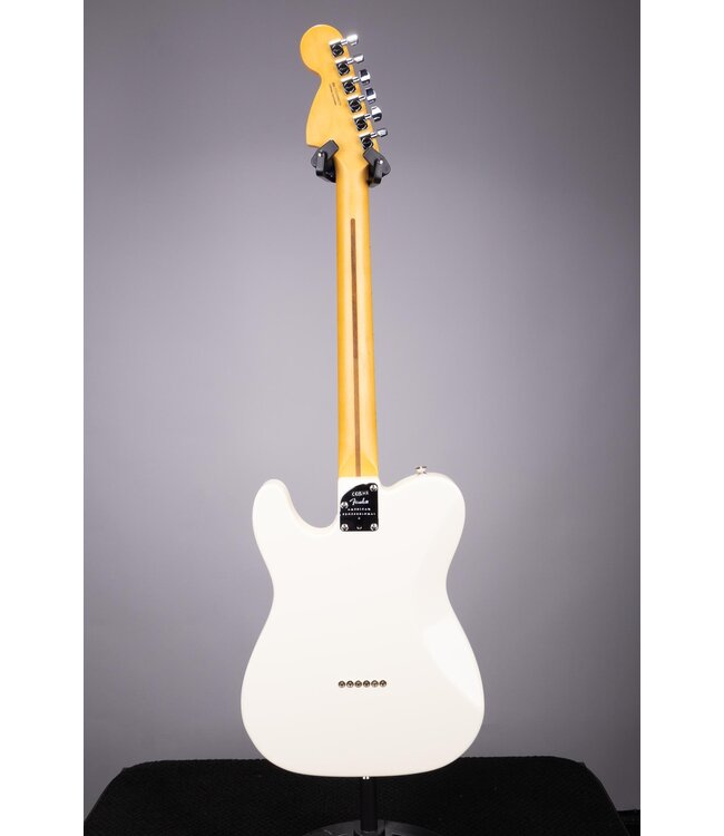 American Professional II Telecaster Deluxe - Olympic White with Maple Fingerboard