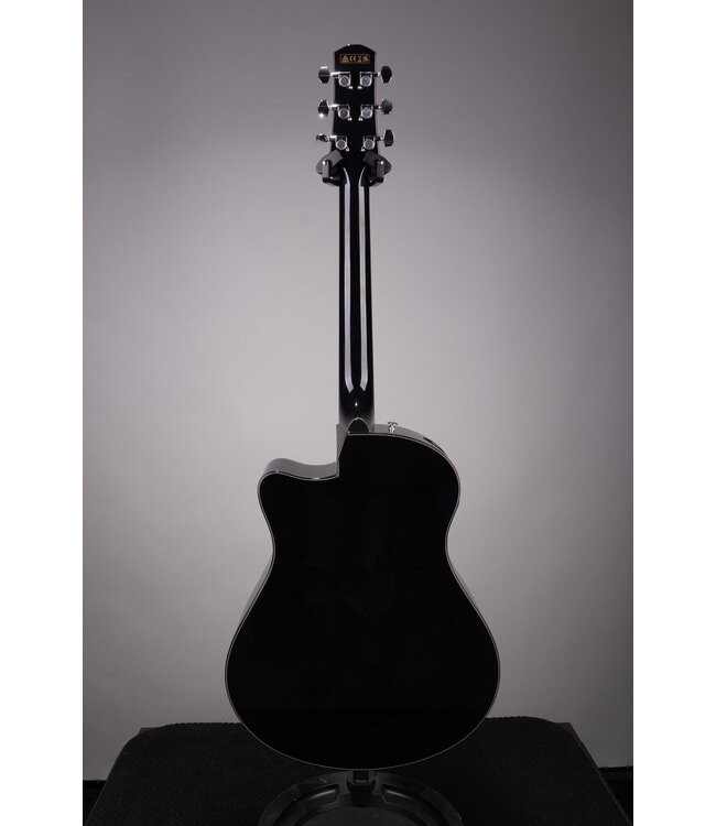 AAM340CE Advanced Acoustic Auditorium Acoustic-electric Guitar - Rustic Black