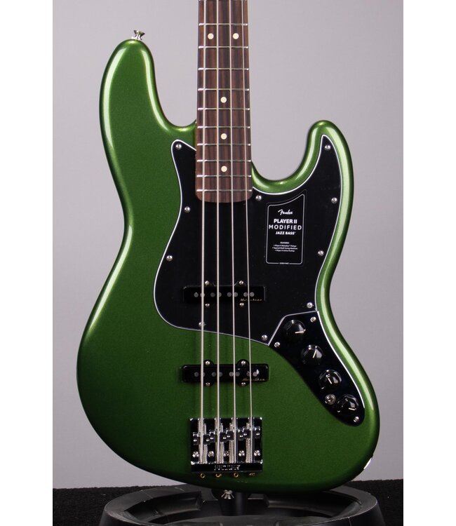 Player II Modified Active Jazz Bass - Harvest Green Metallic, Rosewood Fingerboard