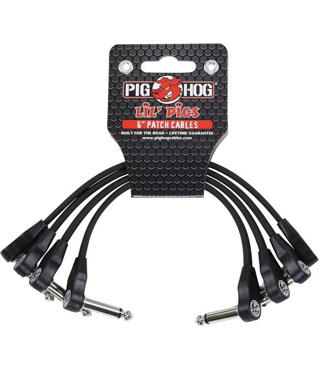 Low Profile Patch Cables 6" - 4 Pack