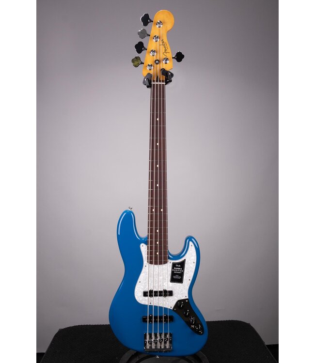 Player II Modified Active Jazz Bass V - Electric Blue, Rosewood Fingerboard