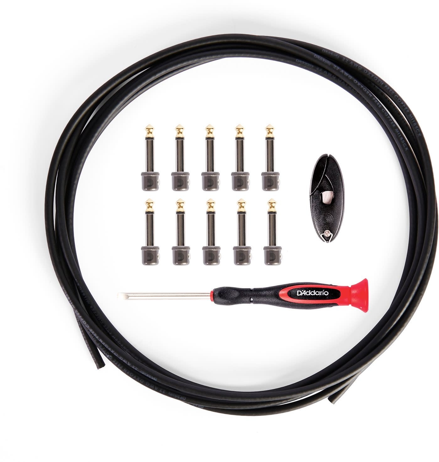 D'Addario PWGPKIT10 Solderless Pedalboard Cable Kit - 10 ft
