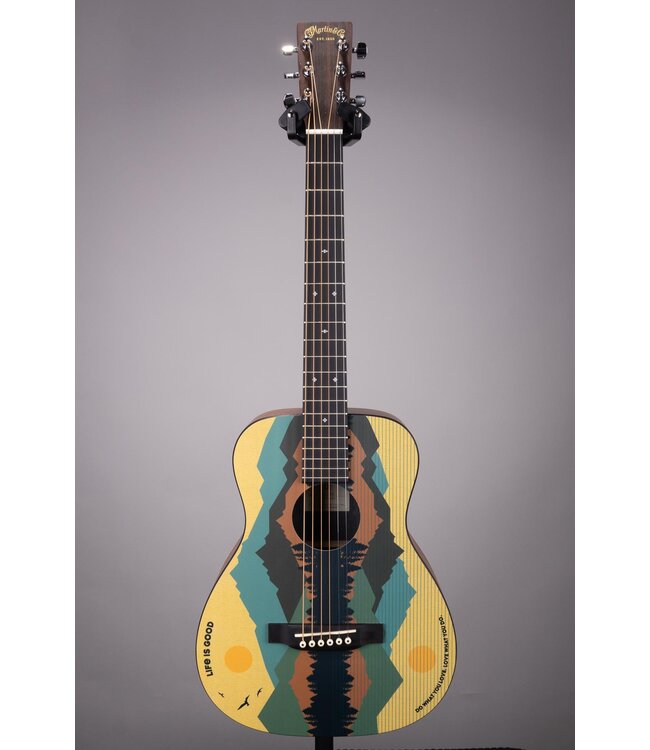 Martin LX1 Life is Good Acoustic Guitar - Spruce Top, Travel Size, Includes Case