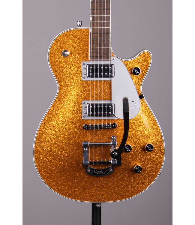 Gretsch G5230T Electromatic Sparkle Jet FT Single-Cut Bigsby - Gold Sparkle, Laurel FB