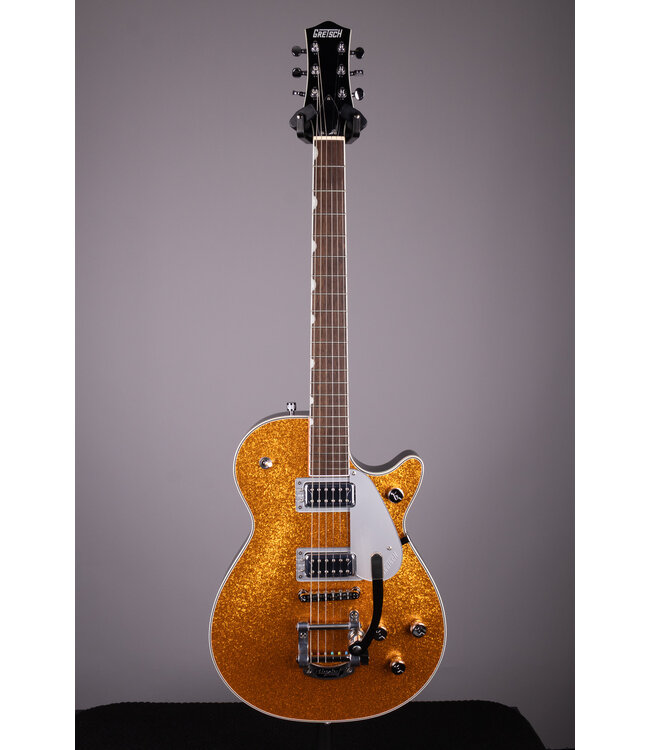 Gretsch G5230T Electromatic Sparkle Jet FT Single-Cut Bigsby - Gold Sparkle, Laurel FB