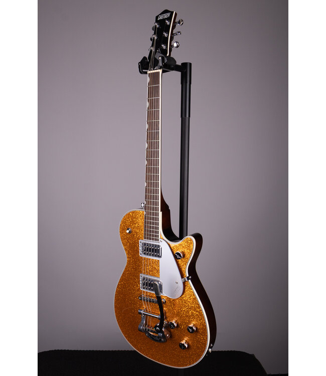 Gretsch G5230T Electromatic Sparkle Jet FT Single-Cut Bigsby - Gold Sparkle, Laurel FB