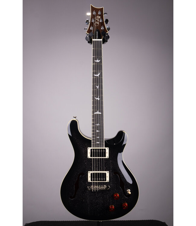 PRS SE Hollowbody Standard Piezo Dog Hair Smokeburst Electric Guitar with Hard Case