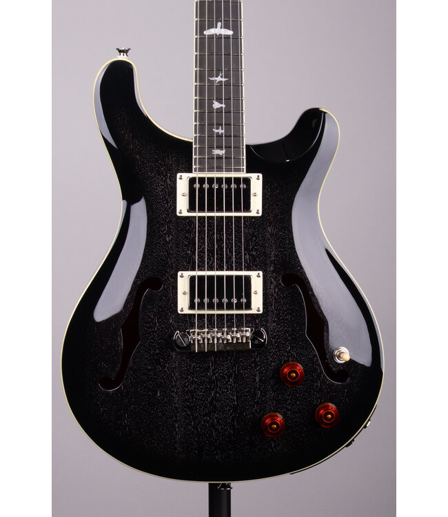 PRS SE Hollowbody Standard Piezo Dog Hair Smokeburst Electric Guitar with Hard Case