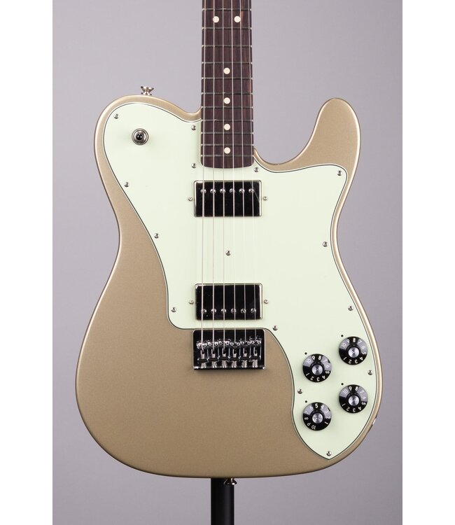 Fender Chris Shiflett Telecaster Deluxe Electric Guitar - Shoreline Gold With Case