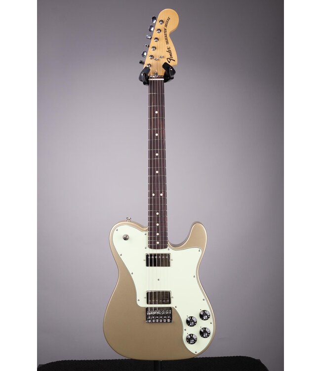 Fender Chris Shiflett Telecaster Deluxe Electric Guitar - Shoreline Gold With Case