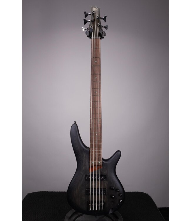 Ibanez Standard SR605E Bass Guitar - Black Stained Burst, Nordstrand Pickups, w/ Gig Bag