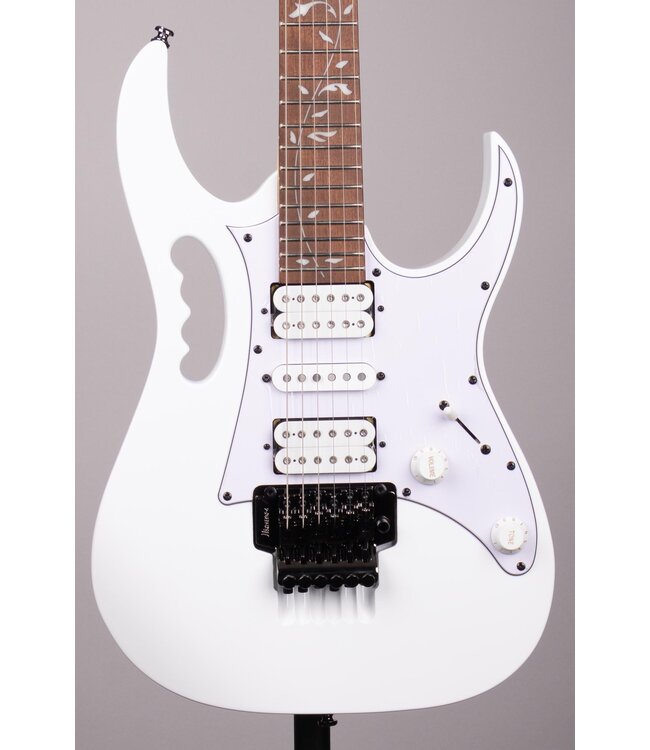 Ibanez JEMJR-WH Steve Vai Signature - White Electric Guitar with Tremolo