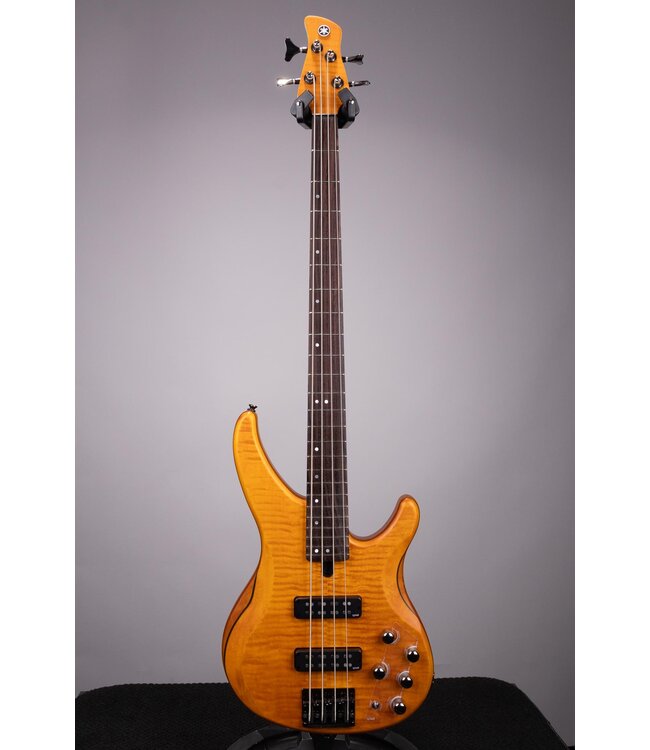 Yamaha TRBX604FM 4-string Bass Guitar - Matte Amber
