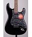 Squier Affinity Series Stratocaster - Black with Black Pearloid Pickguard, Laurel Fingerboard