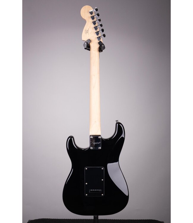 Squier Affinity Series Stratocaster - Black with Black Pearloid Pickguard, Laurel Fingerboard