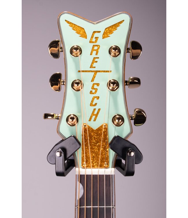 Gretsch G5021E Rancher Penguin Parlor Acoustic/Electric – Mint Metallic, Laurel Fingerboard