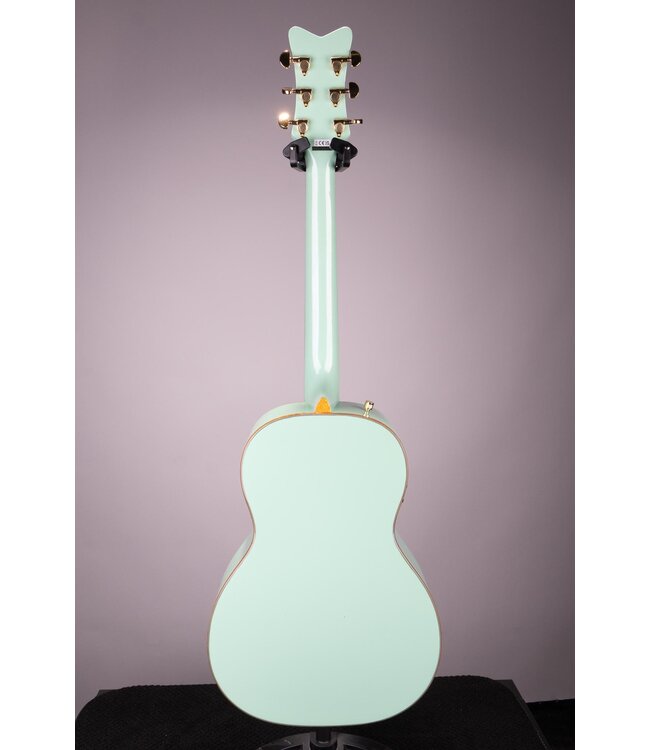 Gretsch G5021E Rancher Penguin Parlor Acoustic/Electric – Mint Metallic, Laurel Fingerboard