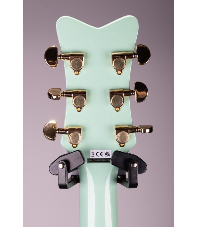Gretsch G5021E Rancher Penguin Parlor Acoustic/Electric – Mint Metallic, Laurel Fingerboard