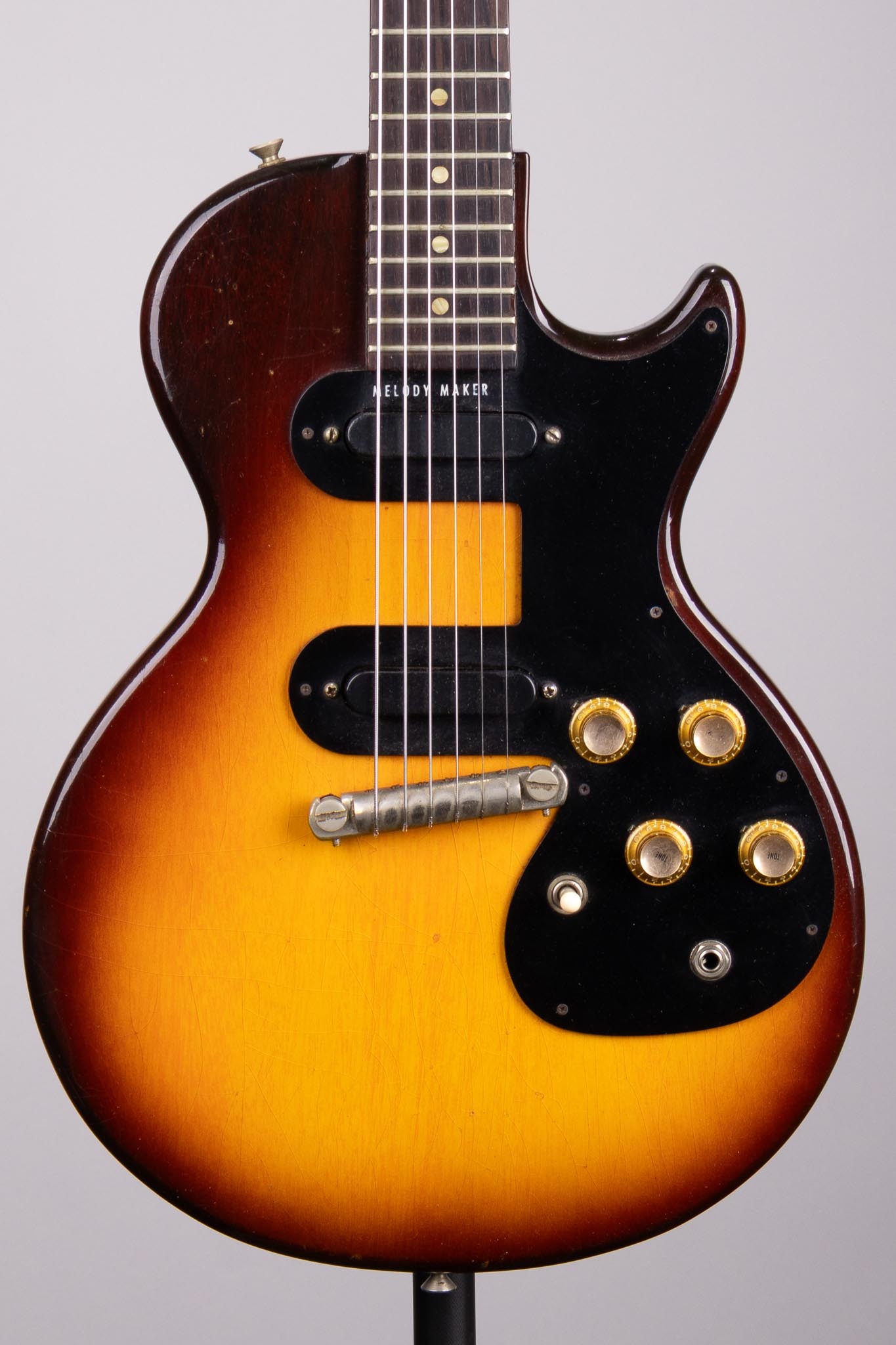 Used 1961 Gibson Melody Maker with Case - Sunburst - Roxy Music