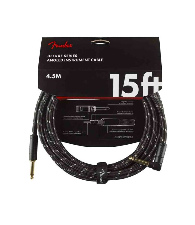 Fender Deluxe Series Straight to Right Angle Instrument Cable