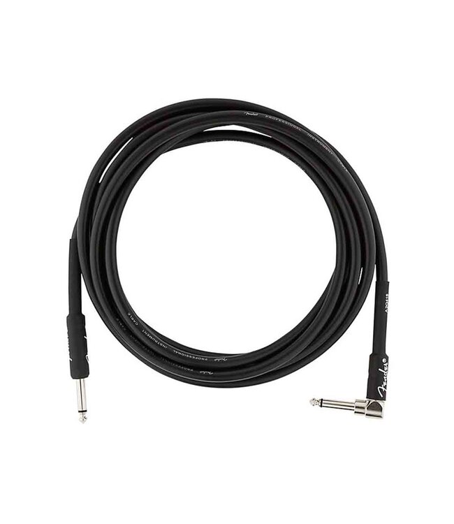 Fender Professional Series  Straight to Right Angle Instrument Cable - Black