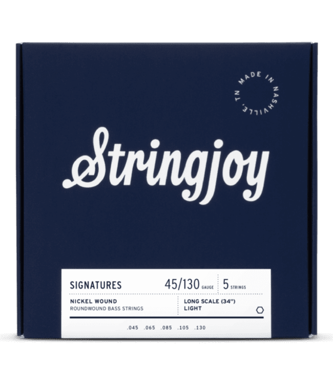 Stringjoy Signatures Nickel Long Scale 5-string Bass Guitar Strings