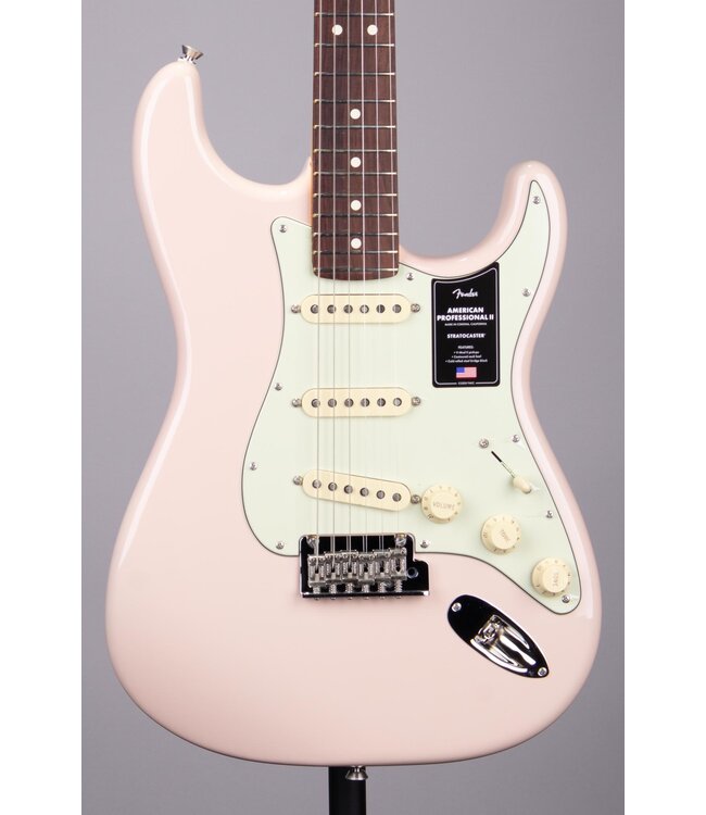 Fender Limited Edition American Professional II Stratocaster - Shell Pink with Rosewood Fingerboard, Includes Deluxe Molded Case