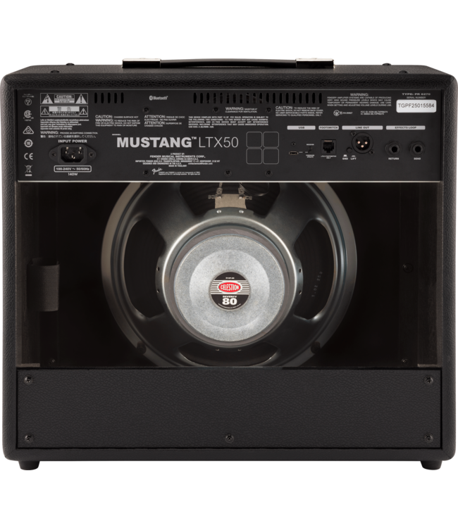 Fender Mustang LTX50 50W 1x12 Digital Combo Amp - Black
