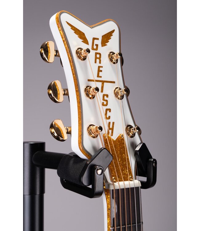 G5021WPE Rancher Penguin Parlor Acoustic-Electric Guitar - White