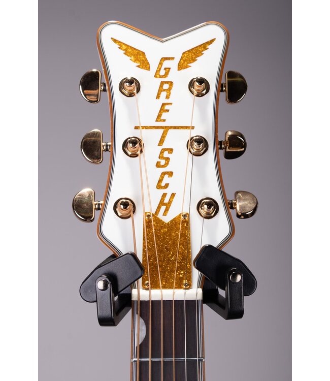 G5021WPE Rancher Penguin Parlor Acoustic-Electric Guitar - White