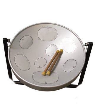 Panyard Jumbie Jam Steel Drum Package - Includes Stand, Mallets, and Case