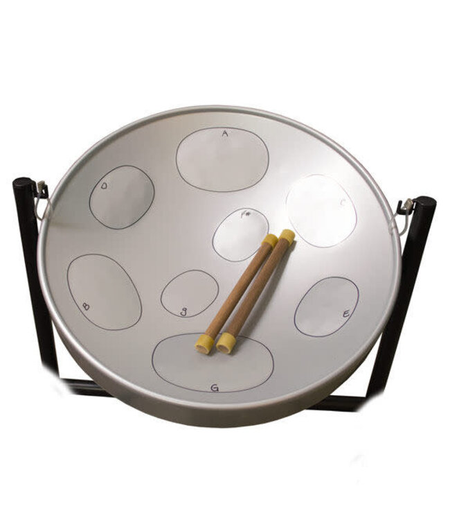 Panyard Jumbie Jam Steel Drum Package - Includes Stand, Mallets, and Case