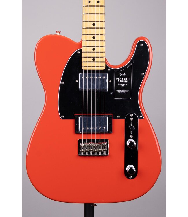 Player II Telecaster HH Electric Guitar - Coral Red with Maple Fingerboard