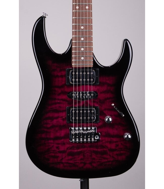 Ibanez Gio GRX70QA Electric Guitar - Transparent Violet Sunburst (B-Stock)