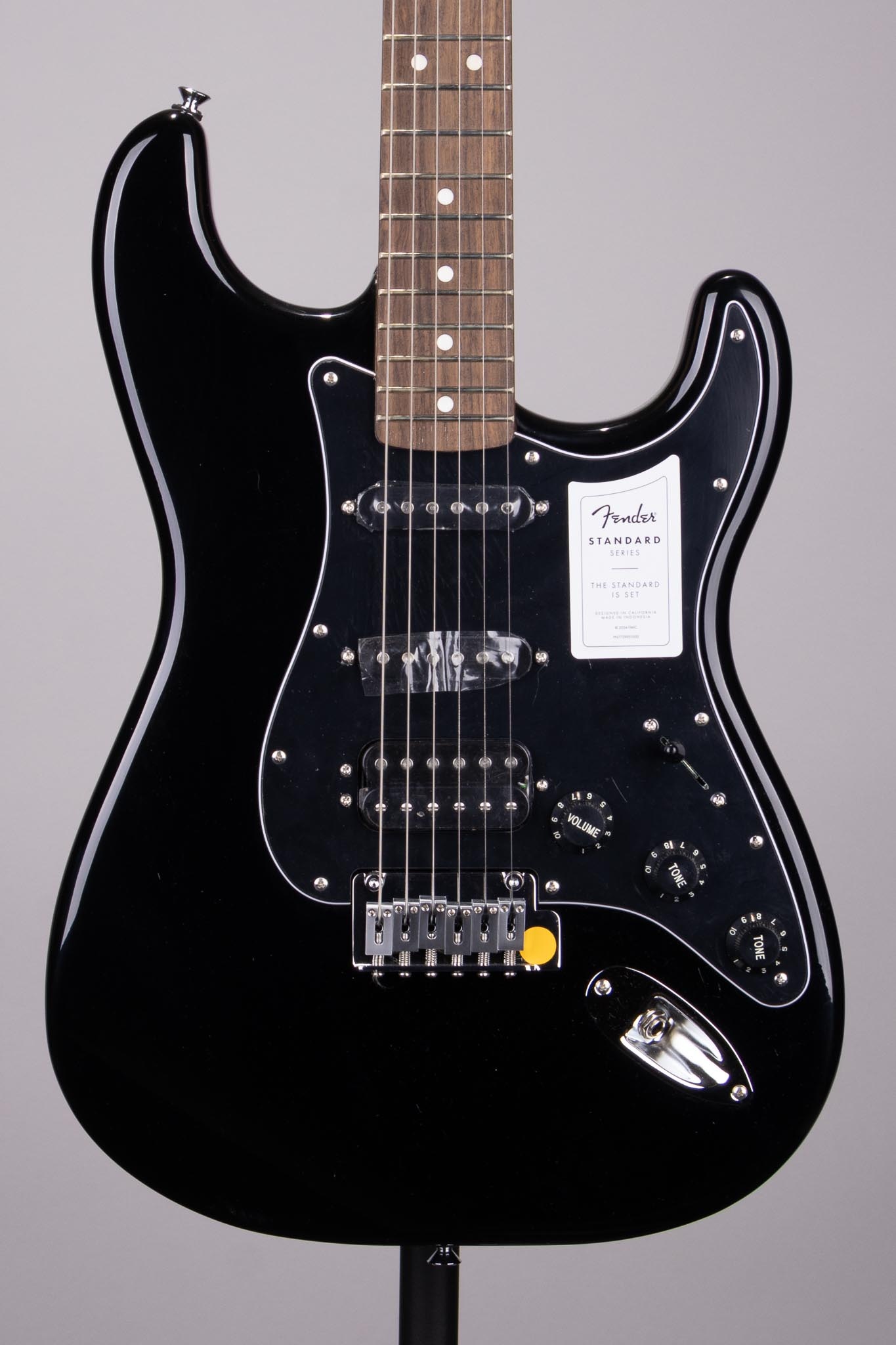Fender Standard Stratocaster HSS Electric Guitar – Black - Roxy Music