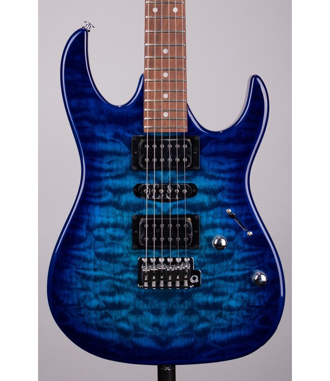 Ibanez Gio GRX70QA Electric Guitar - Transparent Blue Burst (B-Stock)