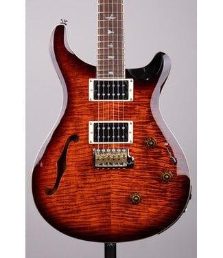 PRS Used PRS SE Custom 24 Semi-Hollowbody Piezo Electric Guitar - With Gig Bag - Orange Tiger Smokeburst