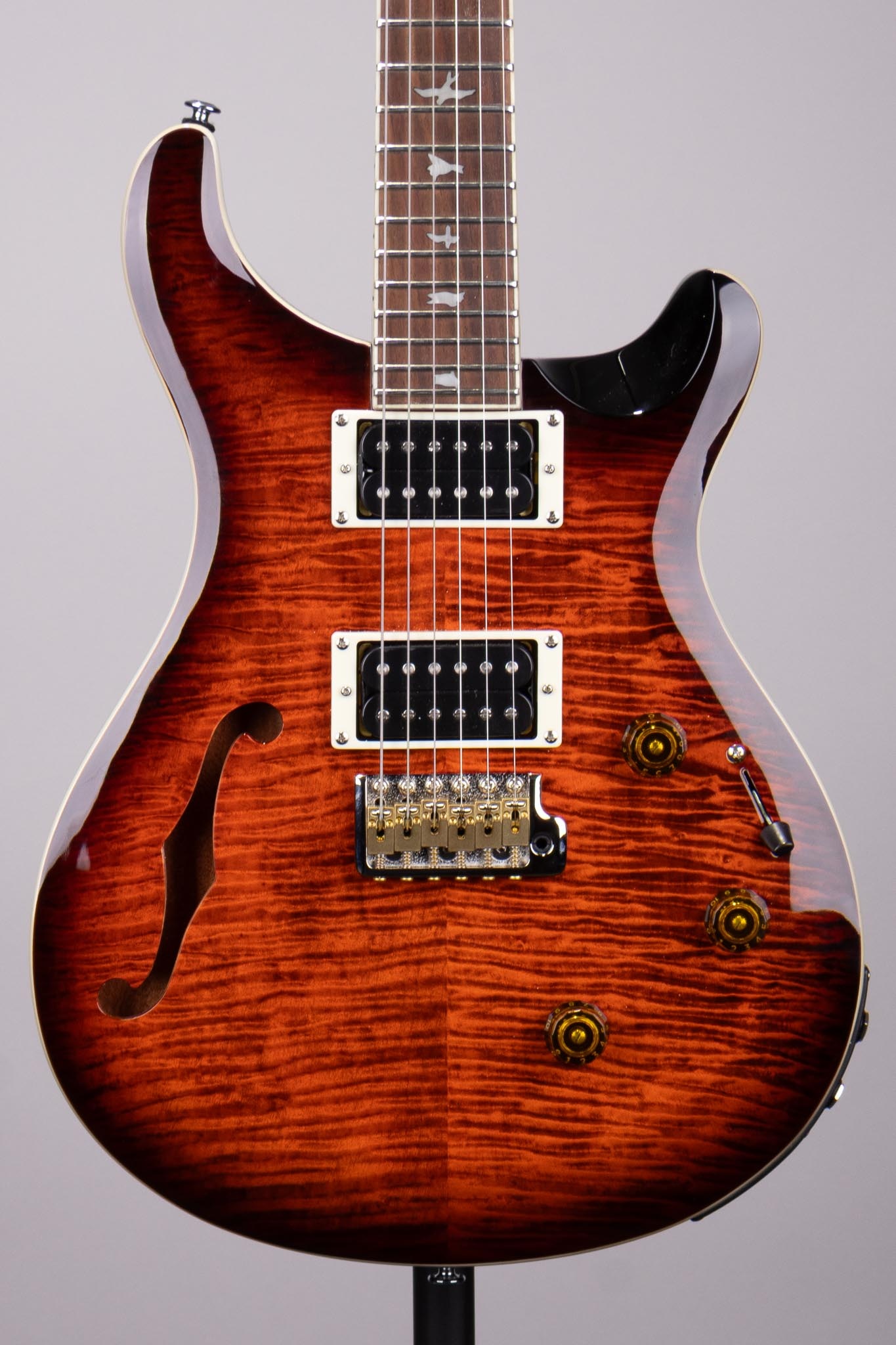 Used PRS SE Custom 24 Semi-Hollowbody Piezo Electric Guitar - With