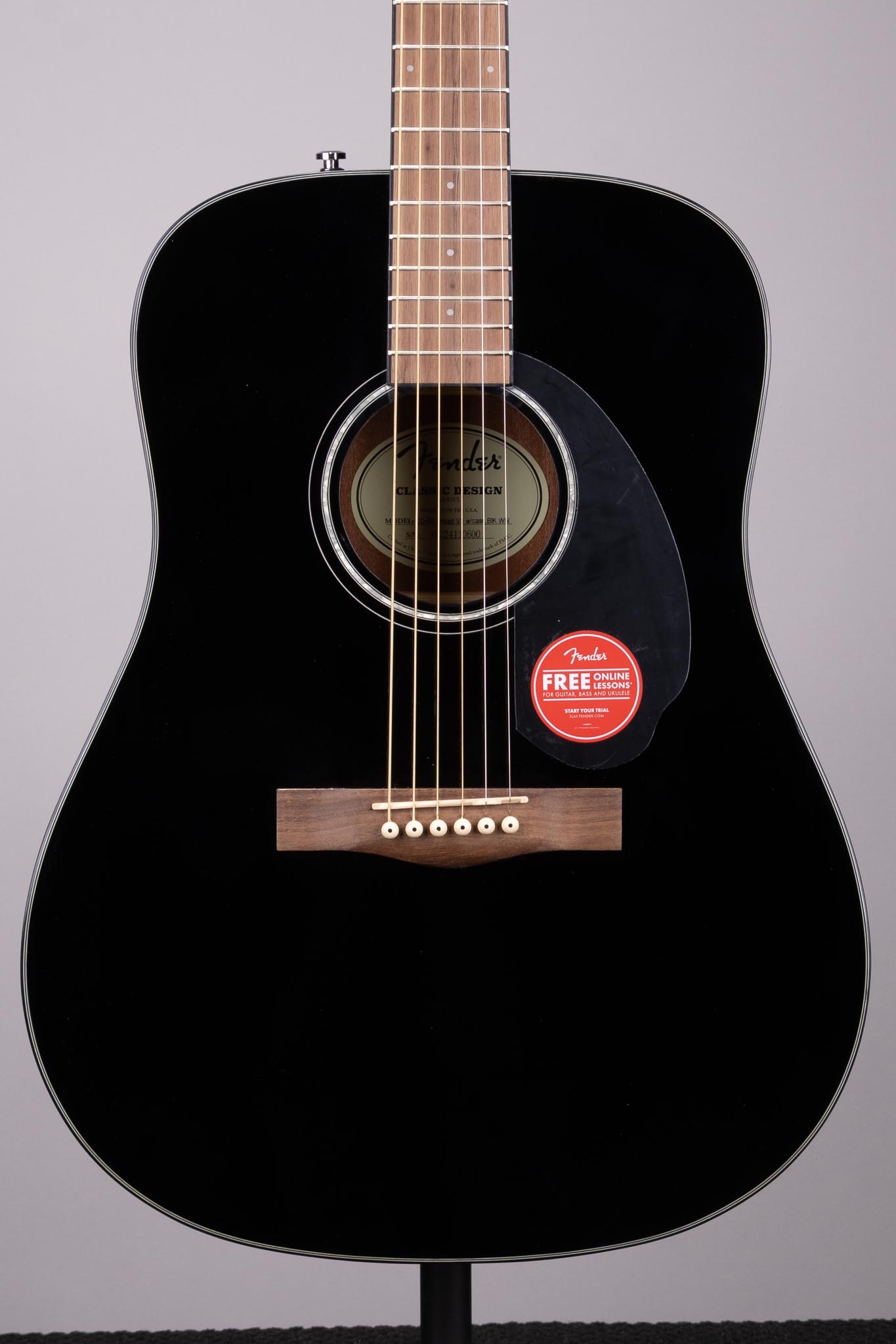 ギター Fender CD 60 Dread W/Case/BLK Fender CD-60 Dreadnought with Case - Black | Roxy Music La Porte