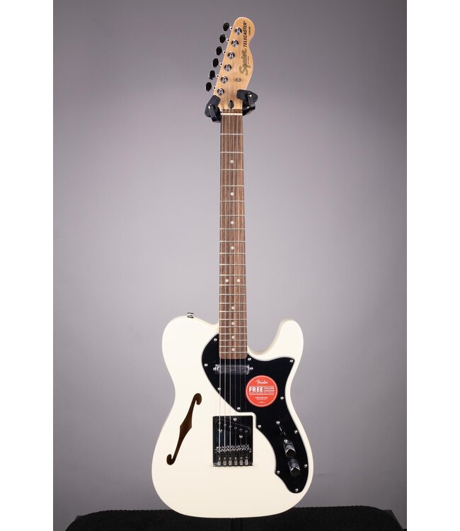 Squier Affinity Series Telecaster Thinline Electric Guitar - Olympic White