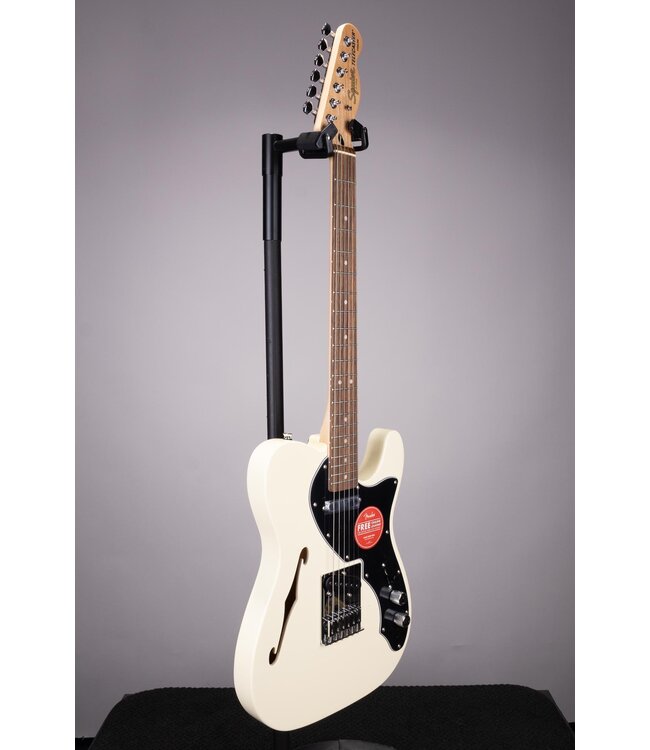 Squier Affinity Series Telecaster Thinline Electric Guitar - Olympic White