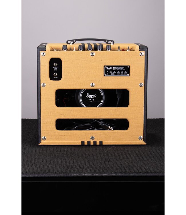 Supro Delta King 12 Tube Combo Amplifier - 1x12, 15-Watt, Tweed/Black